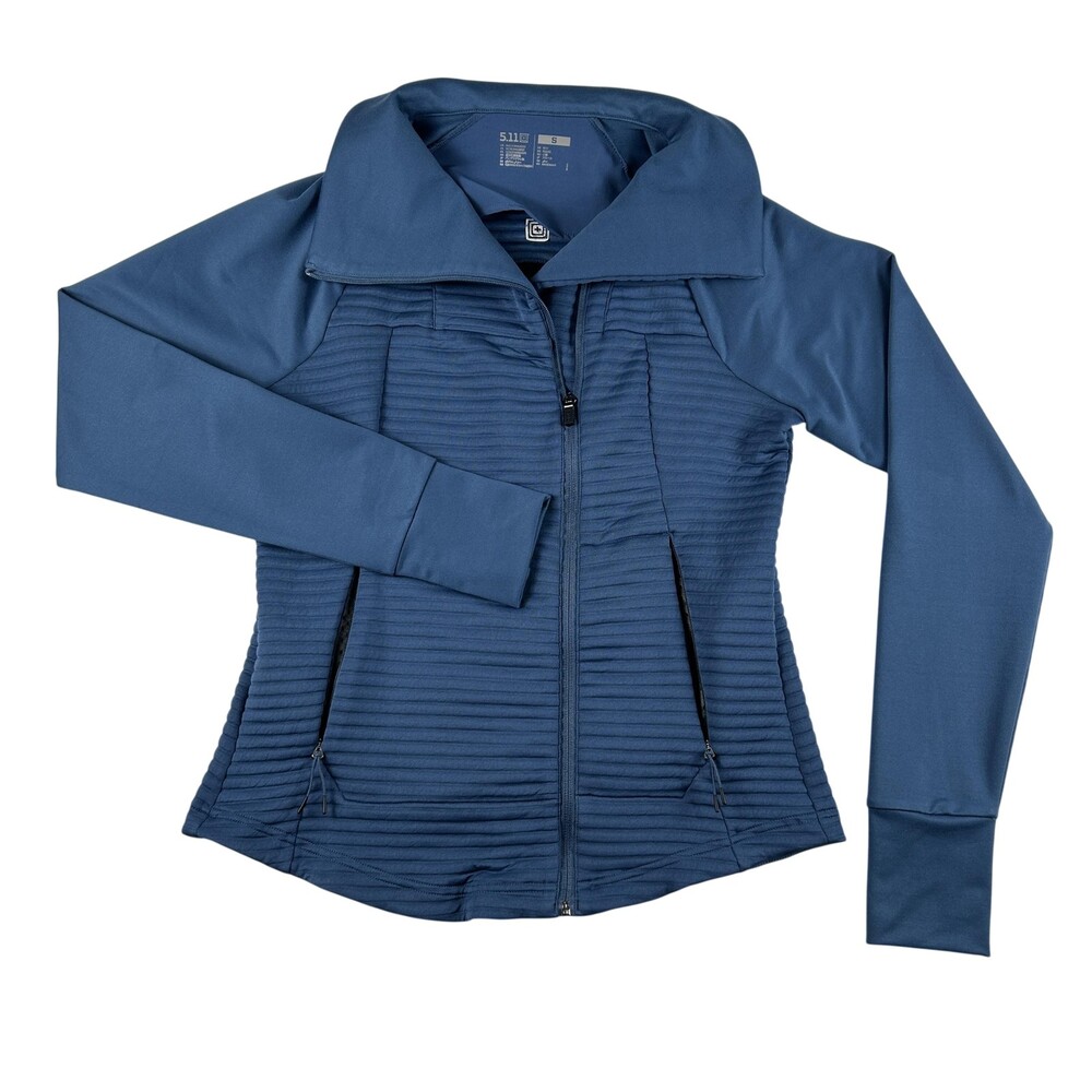 5.11 Tactical Jacket Womens Small Crystal Hybrid Full Zip Ribbed Zip Pockets
